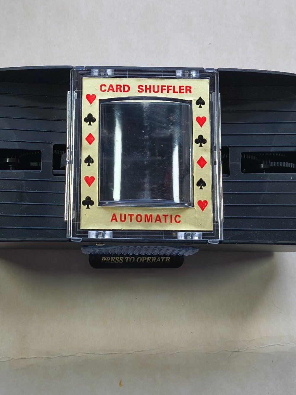 Card  Deck Automatic Card Shuffler Machine - Black